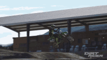 Motocross Jump Dirt Rider GIF - Motocross Jump Dirt Rider Kawasaki Kx250 GIFs