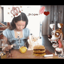 Burger Funny GIF - Burger Funny Love You GIFs