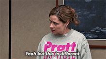 The Office Pam Beesly GIF - The Office Pam Beesly Yeah But This Is Different GIFs