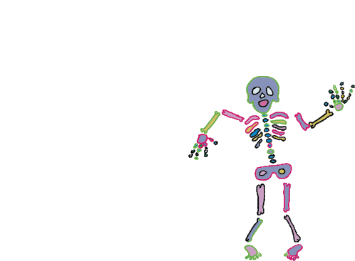 Dancing Skeletons Skeleton Sticker - Dancing Skeletons Skeleton Maddeals Stickers