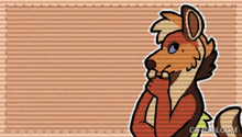 a cartoon of a fox with the website gifsun.com at the bottom right