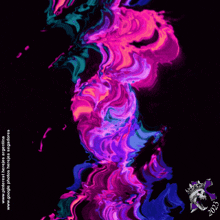 a black background with purple and blue swirls and the year 2013 on the bottom