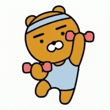 Work Out Cartoon GIF - Work Out Cartoon Fitness - Discover & Share GIFs