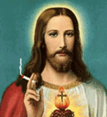 Jesus Smokes GIF - Jesus Smokes Holy GIFs