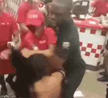 Fight In Five Guys GIF - Five Guys Fight Ratchet GIFs