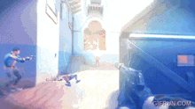 a video game is being played with the website gifrun.com at the bottom of the screen