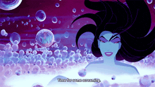 a cartoon of a woman in a bathtub with the words time for some screaming