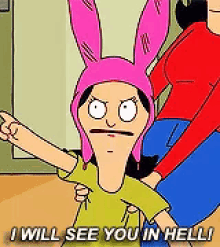 I Will See You In Hell! GIF - Bob Burgers Hell Seeyouinhell GIFs
