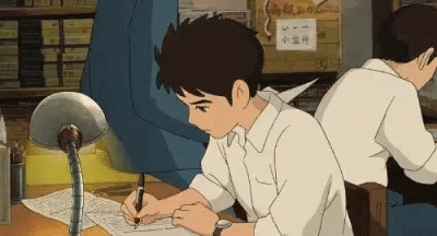 Pin by Mili l on centro  Aesthetic anime Aesthetic gif Studying gif
