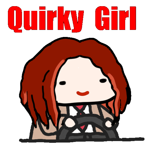 Alanbrr Quirky Girl Sticker - Alanbrr Quirky Girl Alandematosbrr Stickers