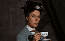 Tea Mary Poppins GIF - Tea Mary Poppins Julie Andrews GIFs