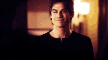 Aww He’s Soo Cute And Sexy At The Same Time GIF - Thevampirediaries Damonsalvator Iansomerhaldere GIFs