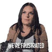 We'Re Frustrated Victoria Berezovich Sticker - We'Re Frustrated Victoria Berezovich Push Stickers