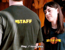 Parks And Rec April Ludgate GIF - Parks And Rec April Ludgate Hey I Love You GIFs