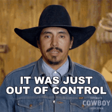 It Was Just Out Of Control Stephen Yellowtail GIF - It Was Just Out Of Control Stephen Yellowtail Ultimate Cowboy Showdown GIFs