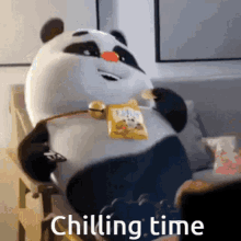 Cute Panda Bing Chilling Gif GIF - Cute Panda Bing Chilling Gif GIFs