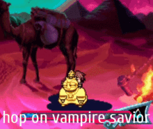 Vampire Savior Hop On GIF - Vampire Savior Hop On Hop On Vampirse Savior GIFs