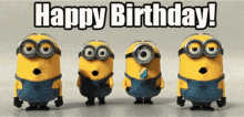 Happy B Day Happy Birthday GIF - Happy B Day Happy Birthday Minions GIFs