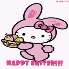 Happy Easter Sparkle GIF - Happy Easter Sparkle Hello Kitty GIFs