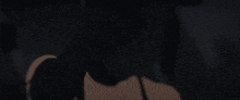 a close up of a person 's face with a red light coming out of their eyes