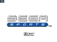 a logo for sega sports with dolby surround written below it