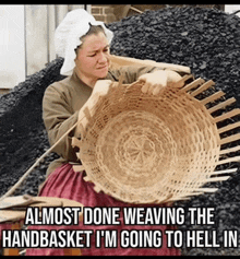 Hell In A Handbasket Going To Hell GIF
