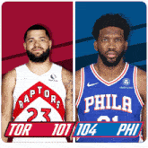 Toronto Raptors (101) Vs. Philadelphia 76ers (104) Post Game GIF