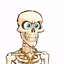 thumbs up skull skeleton weird ok