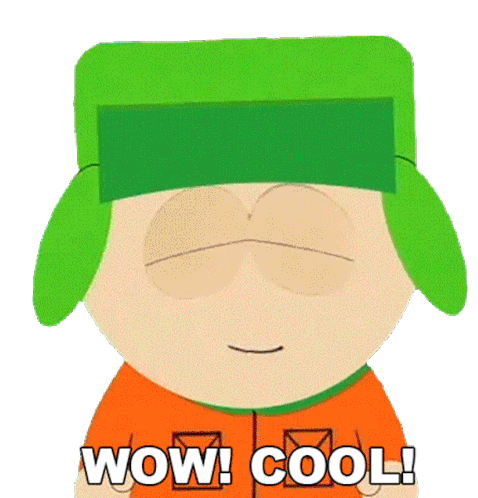 Wow Cool Eric Cartman Sticker - Wow Cool Eric Cartman South Park Stickers