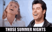 Summer Nights Olivia Newton John GIF - Summer Nights Olivia Newton John John Travolta GIFs
