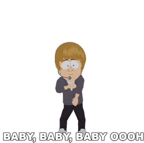 Baby Baby Baby Oooh Justin Bieber Sticker - Baby Baby Baby Oooh Justin Bieber South Park Stickers