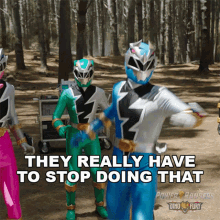 They Really Have To Stop Doing That Dino Fury Blue Ranger GIF