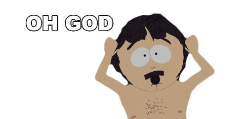 Oh God Randy Marsh Sticker - Oh God Randy Marsh South Park Stickers