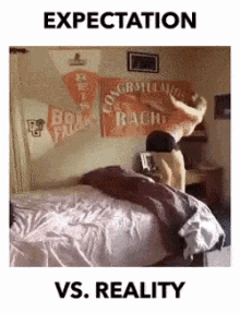 Bed Time Expectation Vs Reality GIF - Bed Time Expectation Vs Reality Goodnight GIFs