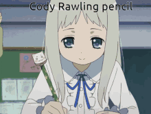 Cody Rawling Pencil GIF - Cody Rawling Pencil Anime GIFs
