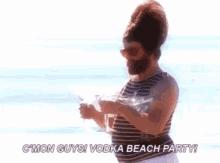 Is It Summer Yet GIF - Zachgalifinakis Vodka Beach GIFs