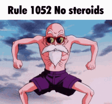 Rule Steroids GIF - Rule Steroids Master Roshi GIFs