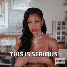 This Is Serious Monique Samuels GIF - This Is Serious Monique Samuels Real Housewives Of Potomac GIFs