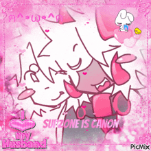a picture of a cartoon character with the words " i love my husband " on the bottom