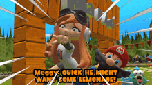 Smg4 Meggy GIF - Smg4 Meggy Quick He Might Want Some Lemonade GIFs