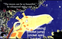 Giraffes Cant Dance Sigh Walking Cricket Jump Cricket Spin Cricket GIF