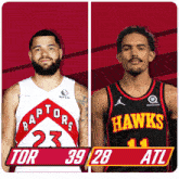 Toronto Raptors (39) Vs. Atlanta Hawks (28) First-second Period Break GIF - Nba Basketball Nba 2021 GIFs