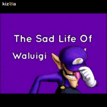 Waluigi Sad GIF - Waluigi Sad Super Mario GIFs