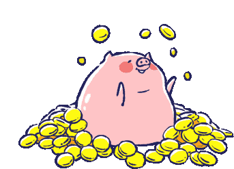 Piggy Money Sticker - Piggy Money Im Stickers