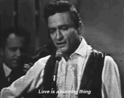 Walter Cunningham Loodgieter Perforeren Johnny Cash Love Is A Burning Thing GIF - Johnny Cash Love Is A Burning  Thing Playing Guitar - Discover & Share GIFs