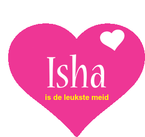 Isha Heart Sticker - Isha Heart Pink Heart Stickers