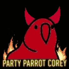Party Parrot Corey Flames GIF - Party Parrot Corey Party Parrot Parrot GIFs