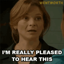 Im Really Pleased To Hear This Erica Davidson GIF - Im Really Pleased To Hear This Erica Davidson Wentworth GIFs