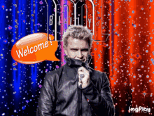 Billy Idol Welcome GIF - Billy Idol Welcome Youre Welcome GIFs