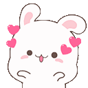 Bunny Bunny Kiss Sticker